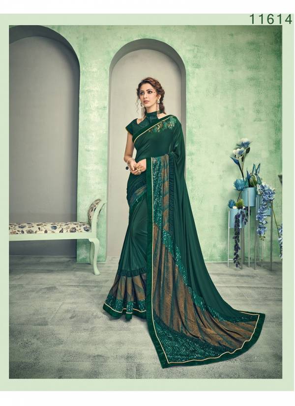 Norita Felicity Latest Designer Sequins Embroidery Work Party Wear Lycra Saree Collection 